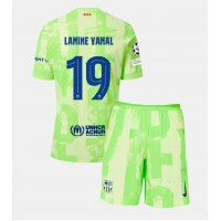 Barcelona Lamine Yamal #19 Tredje trøje Børn 2024-25 Kortærmet (+ Korte bukser)